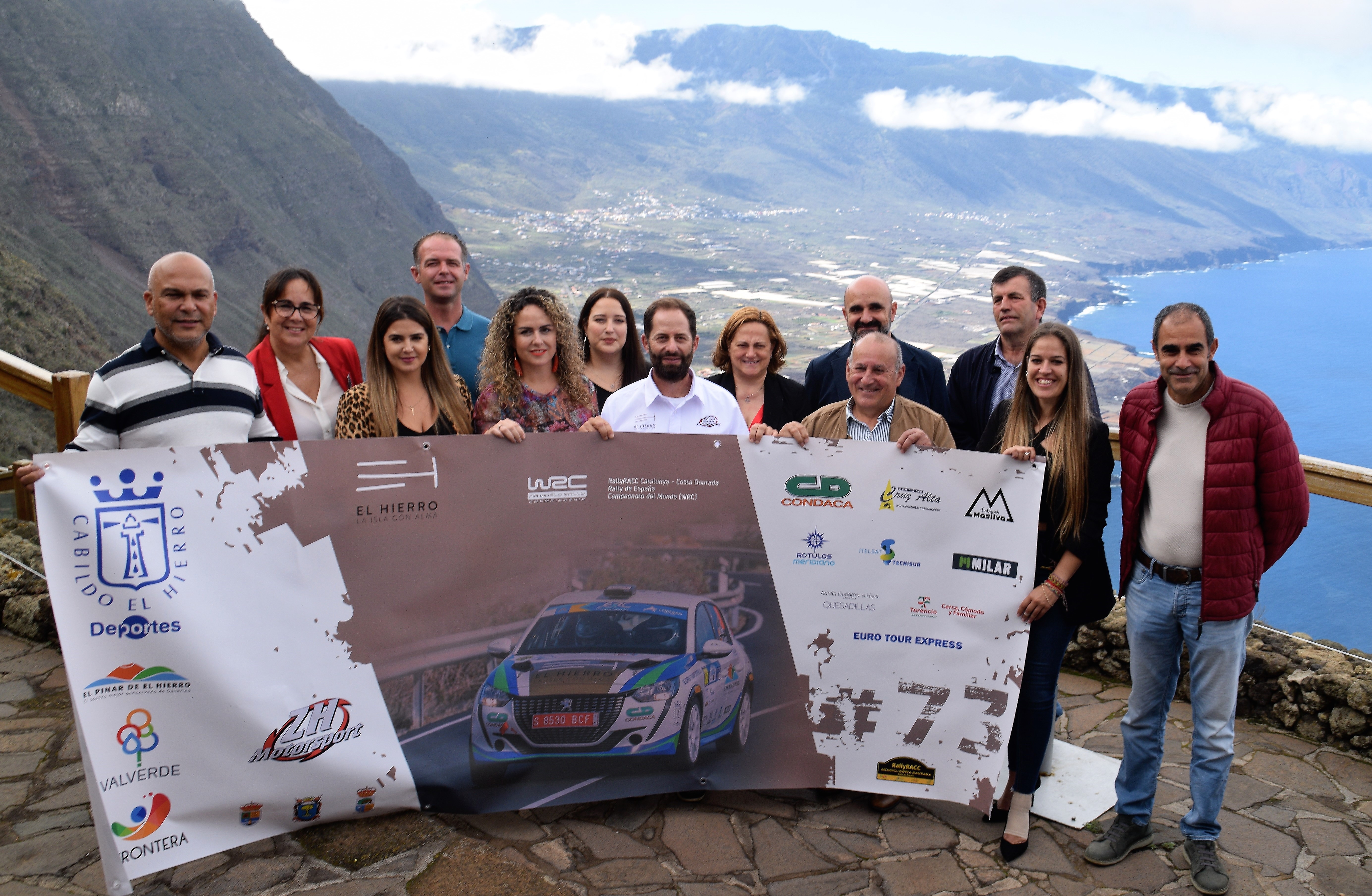 El Ayuntamiento transmite un mensaje de buenos deseos a Zósimo Hernández, primer piloto herreño en participar en un campeonato mundial de Rallyes